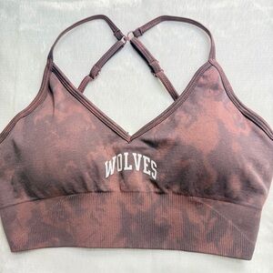 Darc Sport Everson Seamless Sports Bra Wine Marble Medium